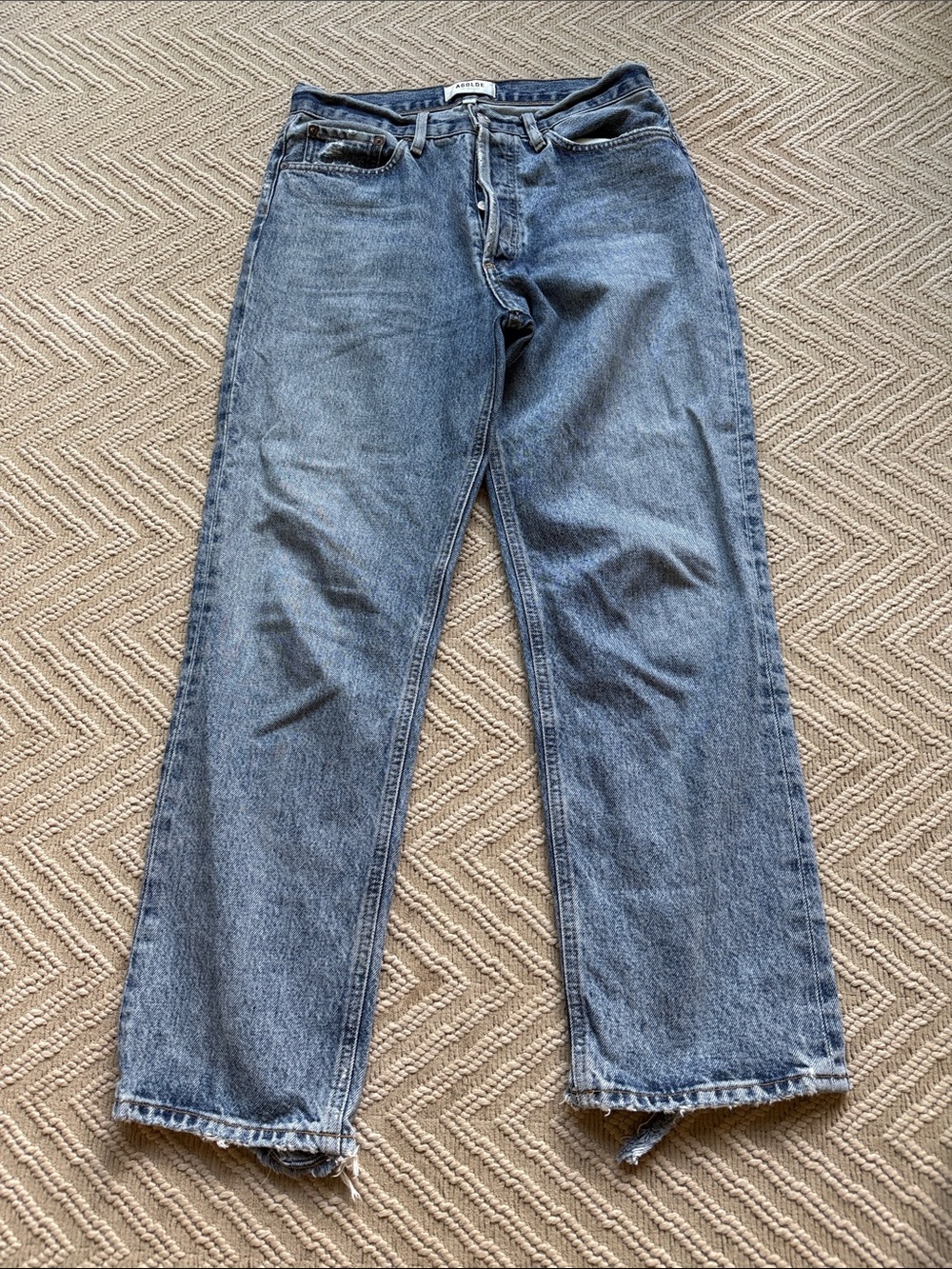 Agolde size 26 Lana straight jeans - Picture 2 of 6